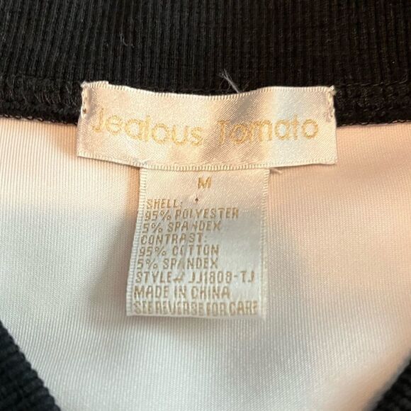 🎄Jealous Tomato Faux Suede Floral Print Crop Bomber Jacket - Picture 15 of 15